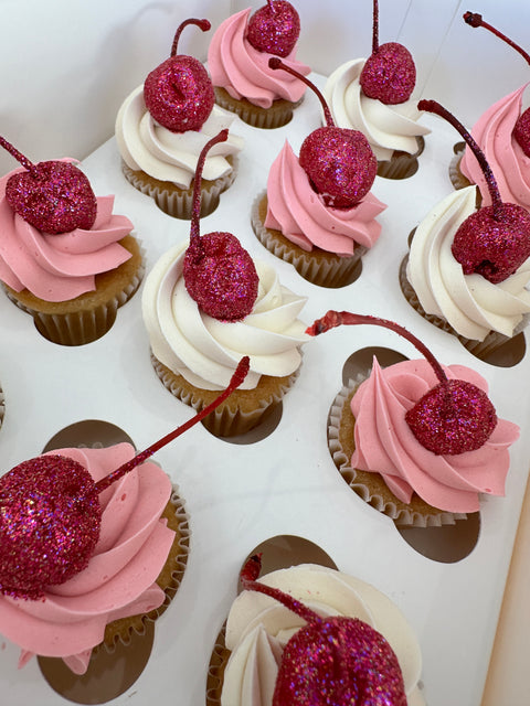 24 Pack Custom Mini Size Cupcakes.