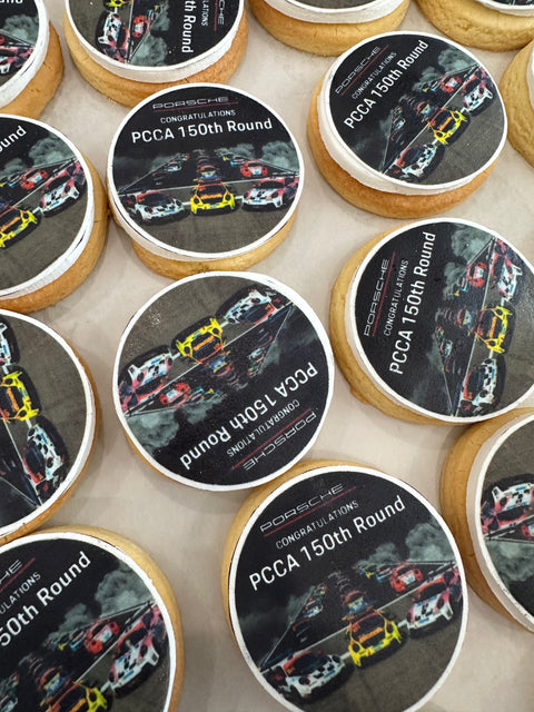 12-pack Logo/Photo Fondant Cookies.