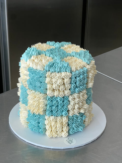 Checkered Shag Cake