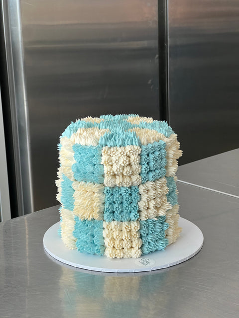 Checkered Shag Cake