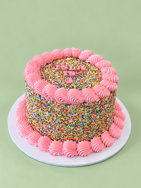 Vintage Sprinkle Cake