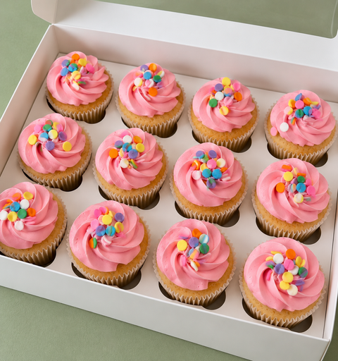 Regular Confetti Cupcakes.