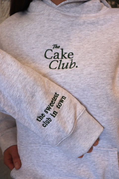 The Cake Club. Hoodies - White Marle