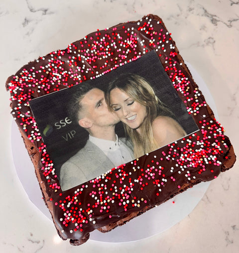 Valentine's Day Custom Image Brownie