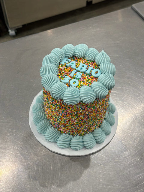 Vintage Sprinkle Cake