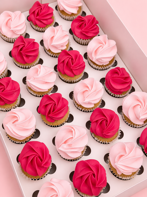 24-Pack Custom Mini Size Cupcakes.