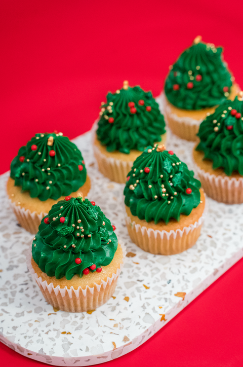 Christmas Tree Cupcakes