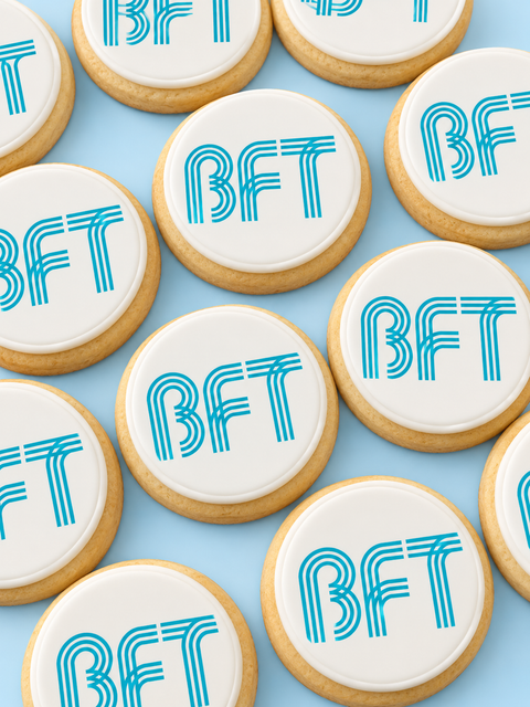 12-Pack Logo/Photo Fondant Cookies.