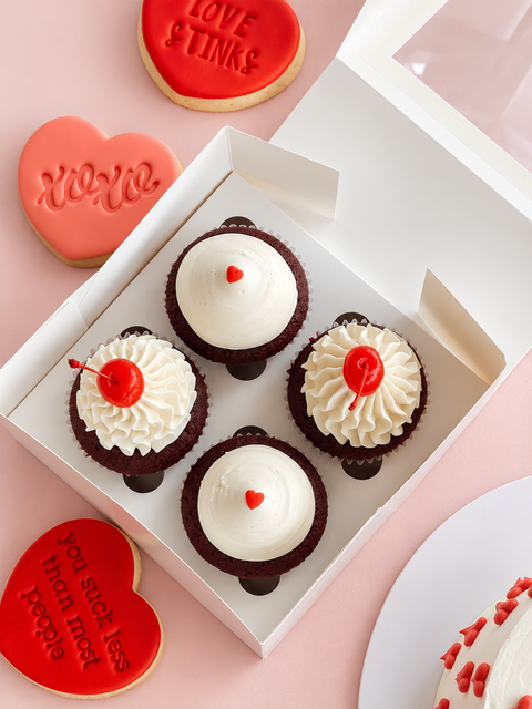 Valentine's Day Cupcake Box.